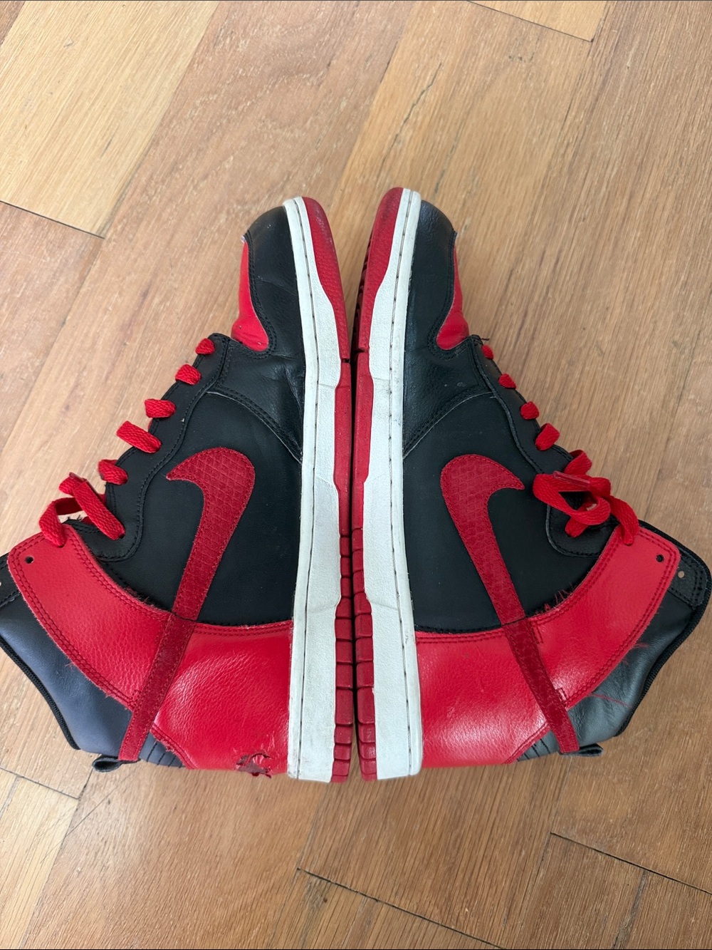 Nike Dunk High Black Red “Bred” Sneakers Men’s - Picture 7 of 7